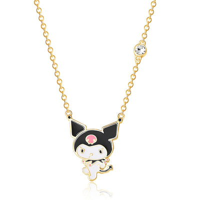 CRYSTAL KUROMI PENDANT NECKLACE, SANRIO OFFICIALLY LICENSED