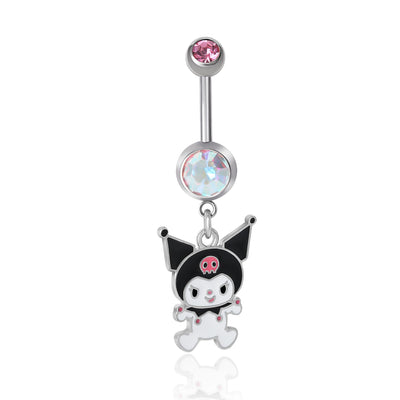 STAINLESS STEEL (316L) KUROMI BELLY RING