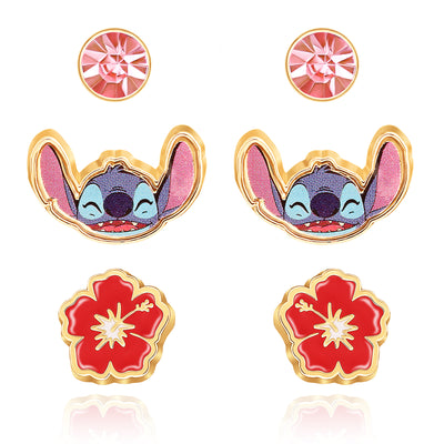 FASHION LILO & STITCH SET OF 3PC EARRINGS