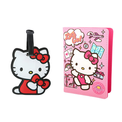 HELLO KITTY PASSPORT HOLDER & LUGGAGE TAG SET