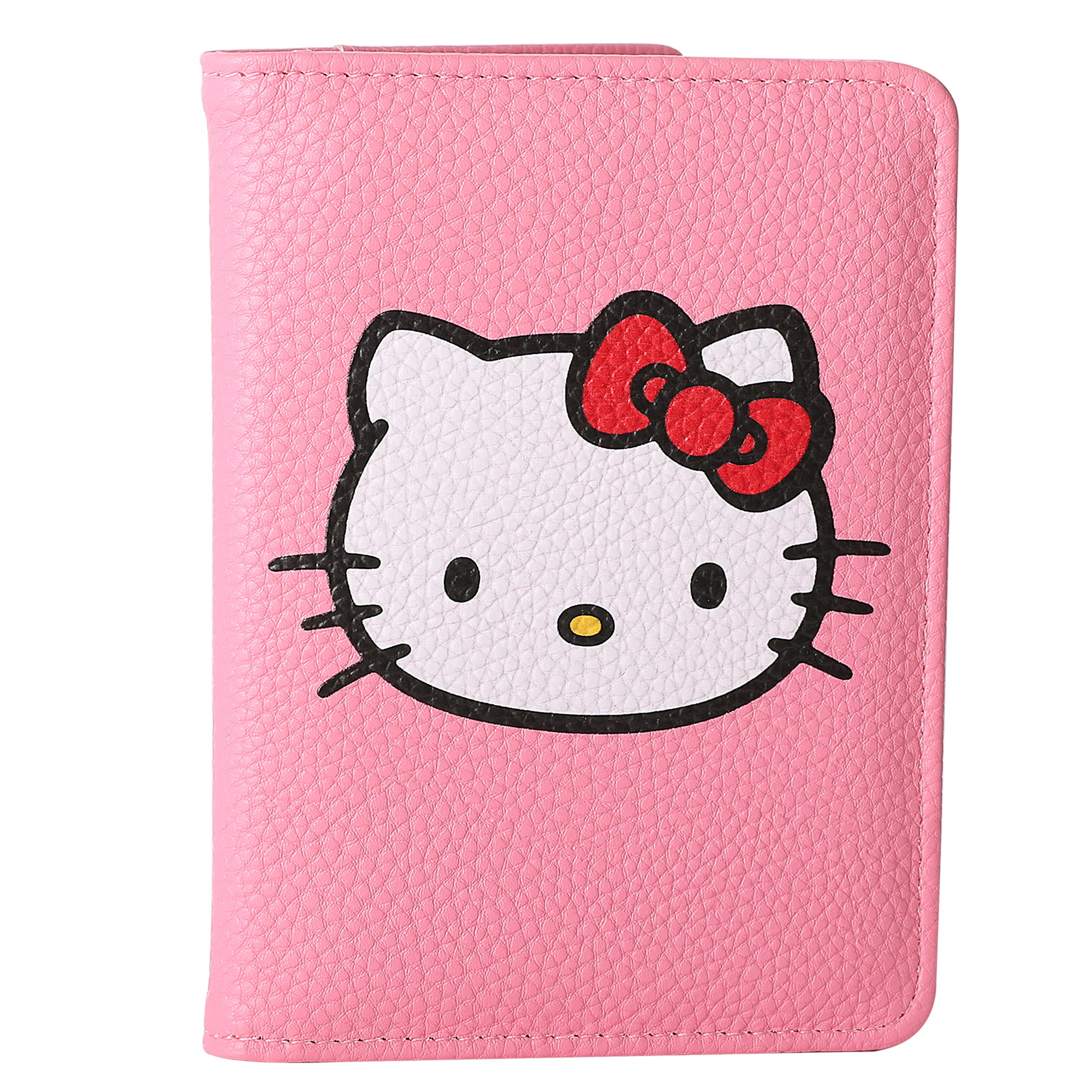 Hello Kitty Pebbled Pink Passport Holder for Travel Official
