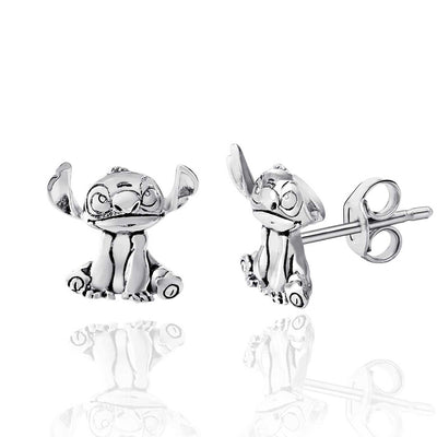 Disney Lilo and Stitch Silver Stud Earrings