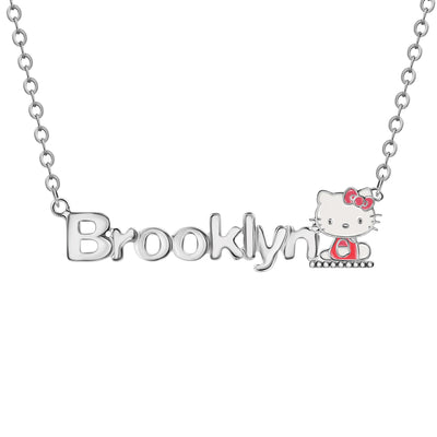 EXCLUSIVE! Hello Kitty Sterling Silver Name Necklace