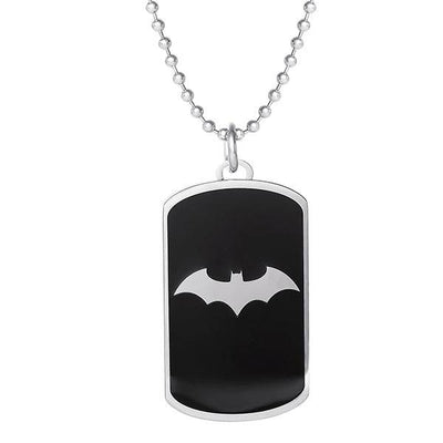 DC Comics Batman Stainless Steel Dog Tag Pendant Necklace - Sallyrose