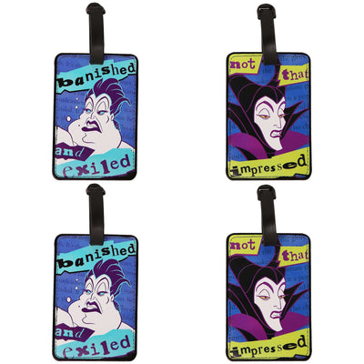 Disney Villains Maleficent and Ursula PVC Luggage Tags - Sallyrose