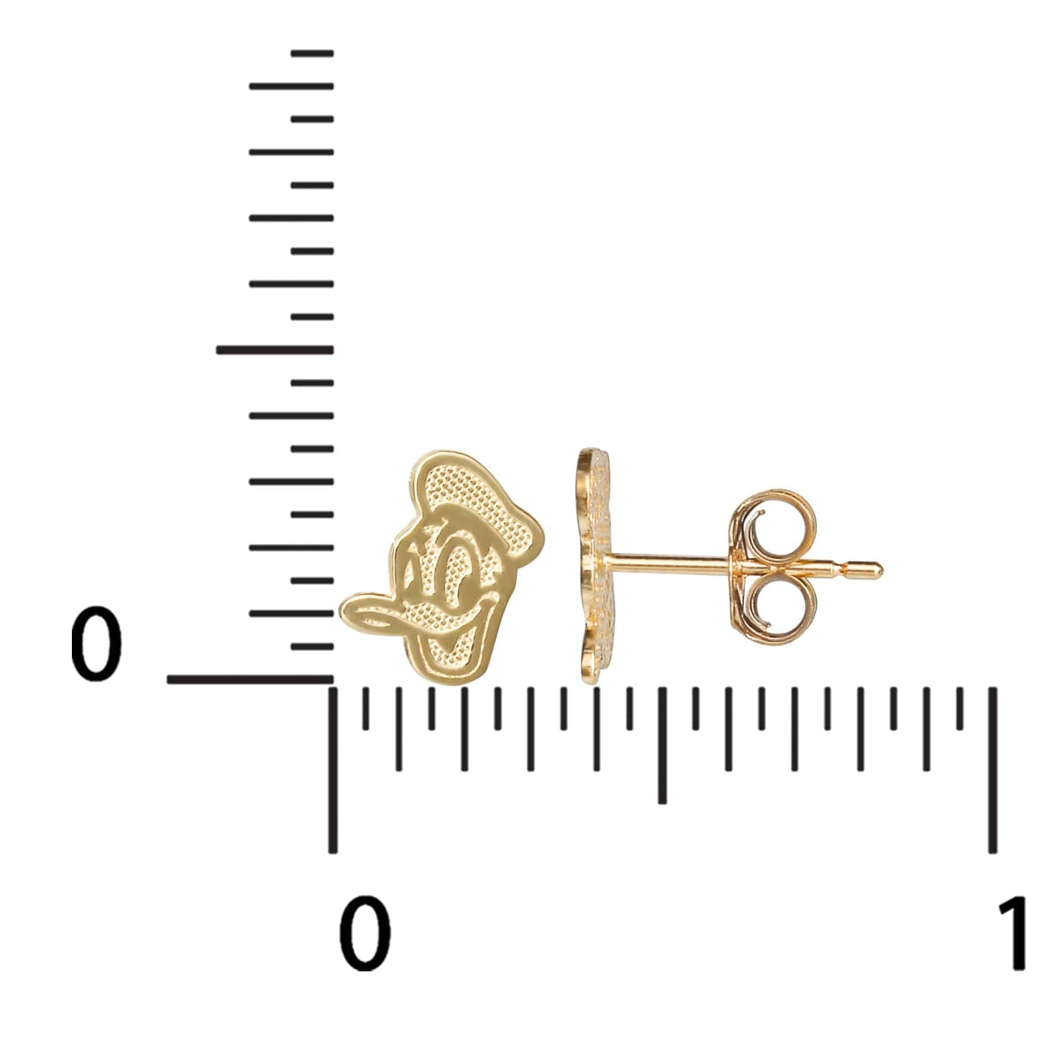 14K Yellow Gold Disney Classics Donald Duck Earrings - Sallyrose