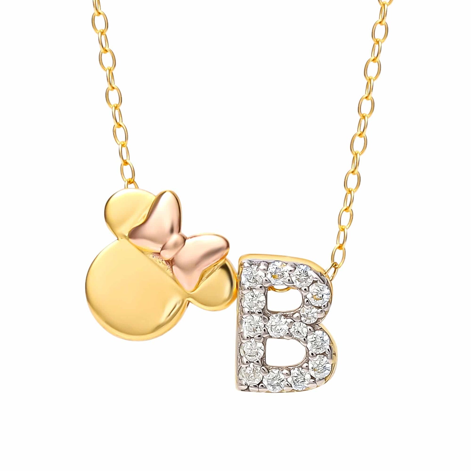 Limited-Edition Disney Minnie Mouse Initial Necklace - Sallyrose