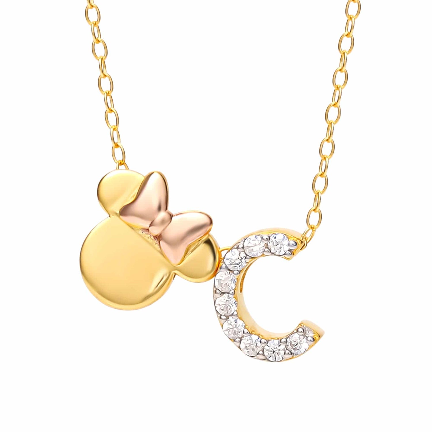 Limited-Edition Disney Minnie Mouse Initial Necklace - Sallyrose