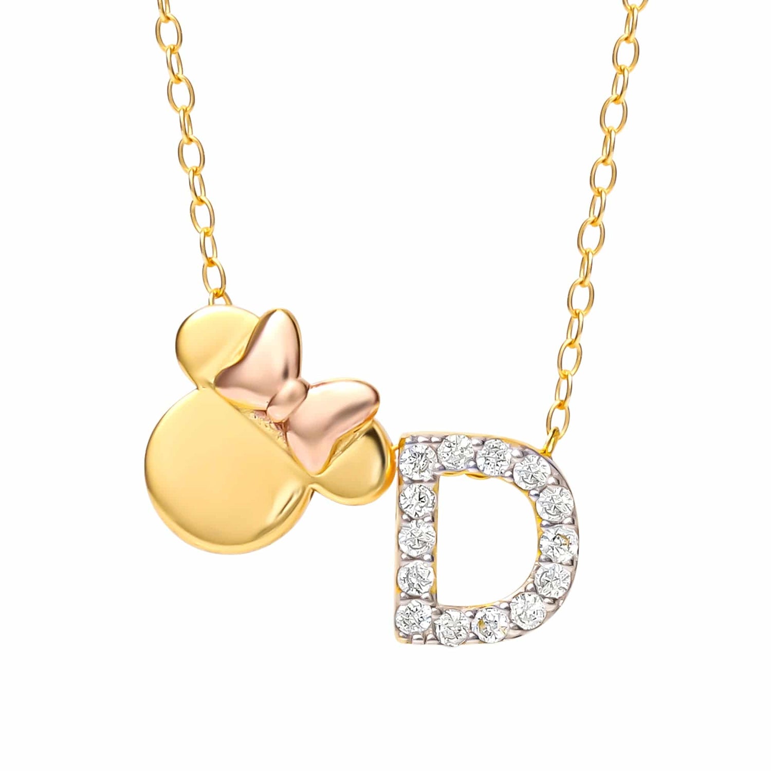 Limited-Edition Disney Minnie Mouse Initial Necklace - Sallyrose