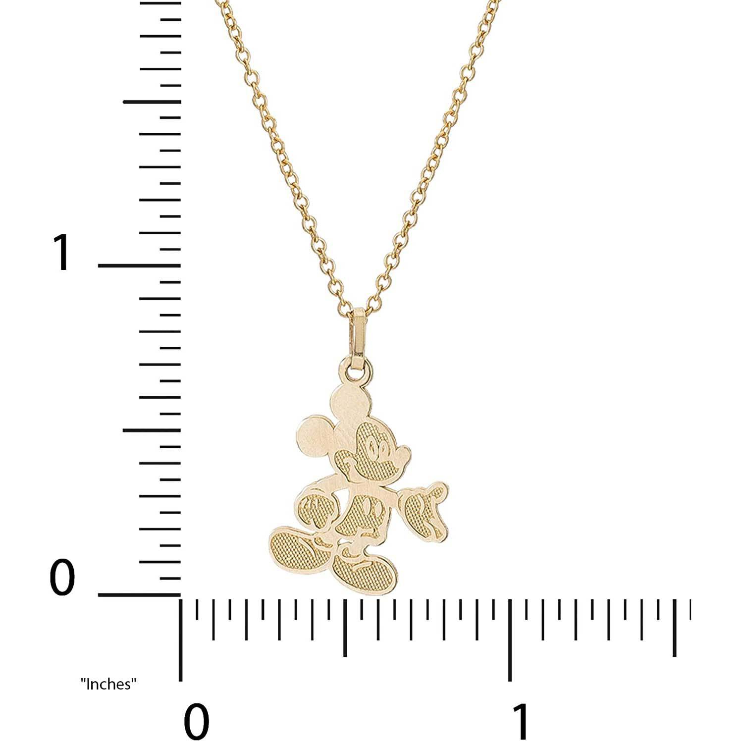 Disney Mickey 14K Gold Mouse Pendant Necklace - Sallyrose