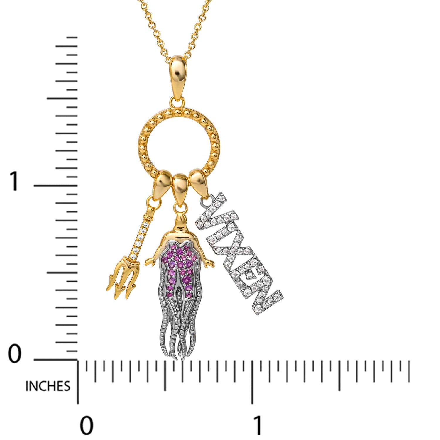 Disney Villains Ursula Sterling Silver Charm Necklace - Sallyrose