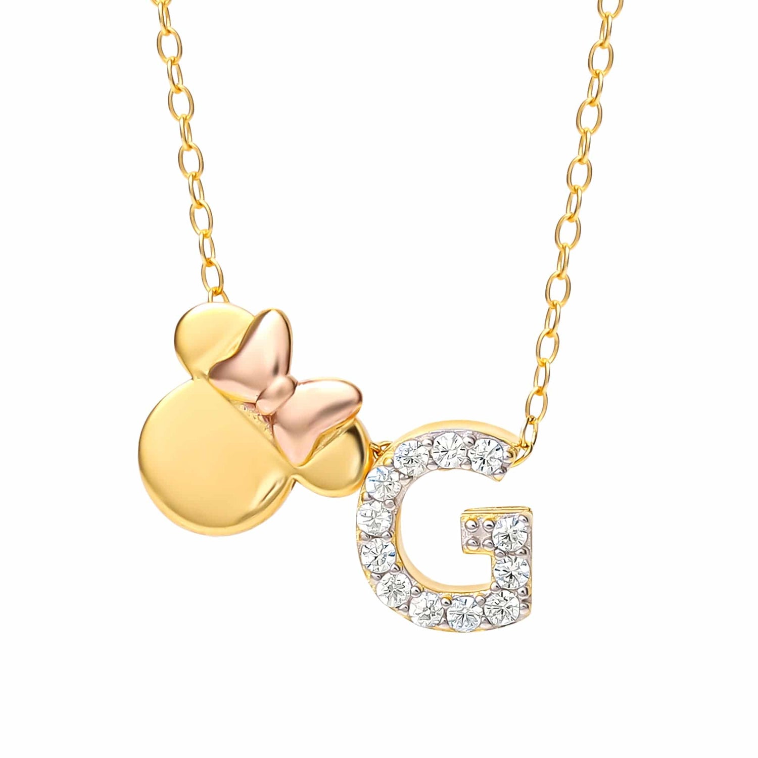 Limited-Edition Disney Minnie Mouse Initial Necklace - Sallyrose