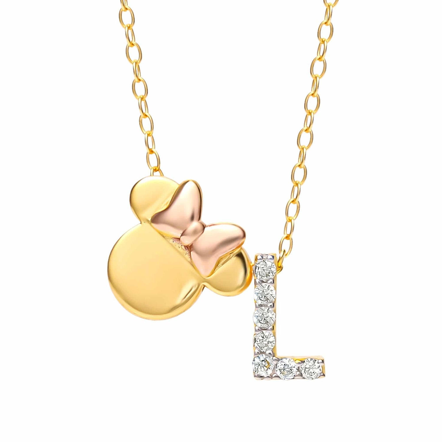 Limited-Edition Disney Minnie Mouse Initial Necklace - Sallyrose