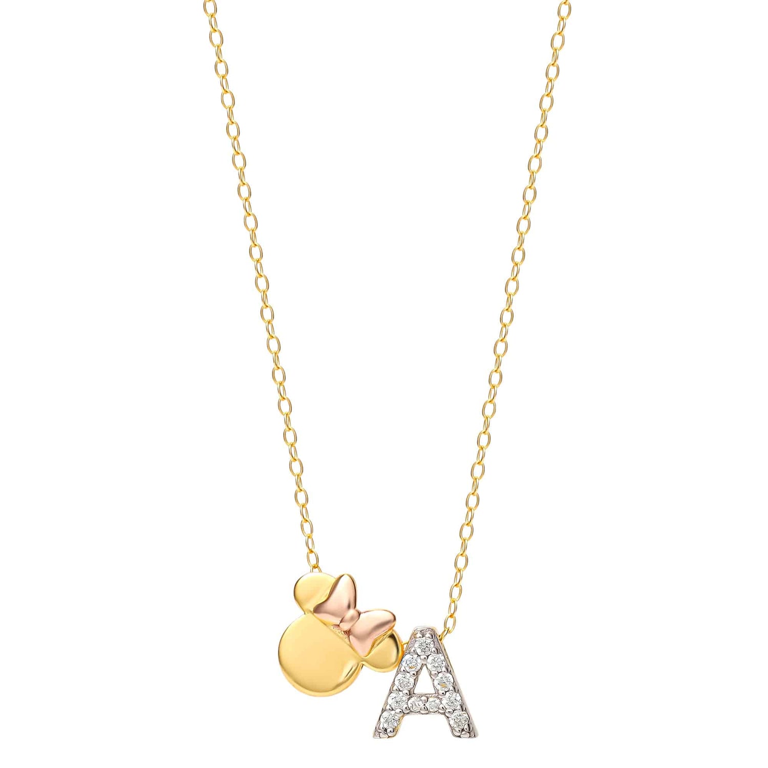 Limited-Edition Disney Minnie Mouse Initial Necklace - Sallyrose
