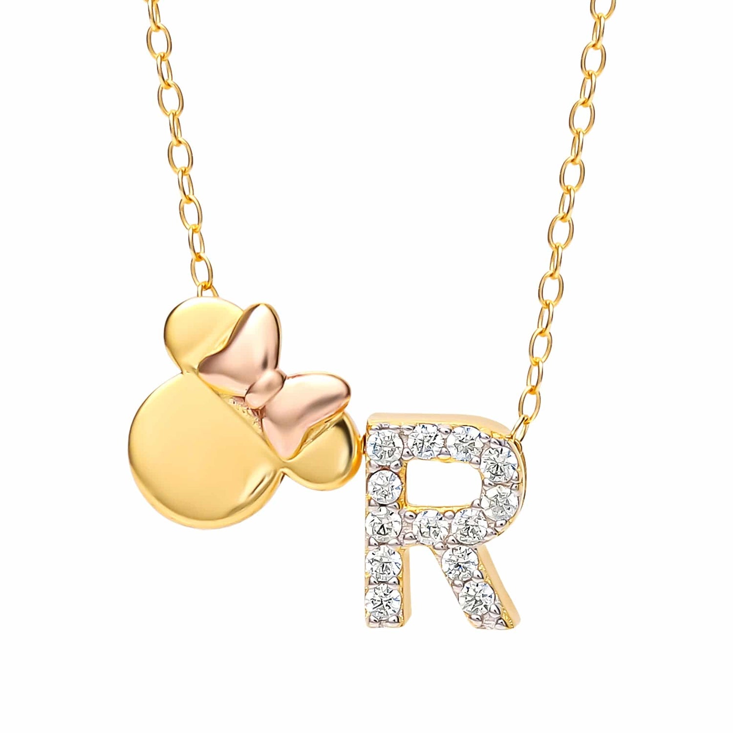 Limited-Edition Disney Minnie Mouse Initial Necklace - Sallyrose