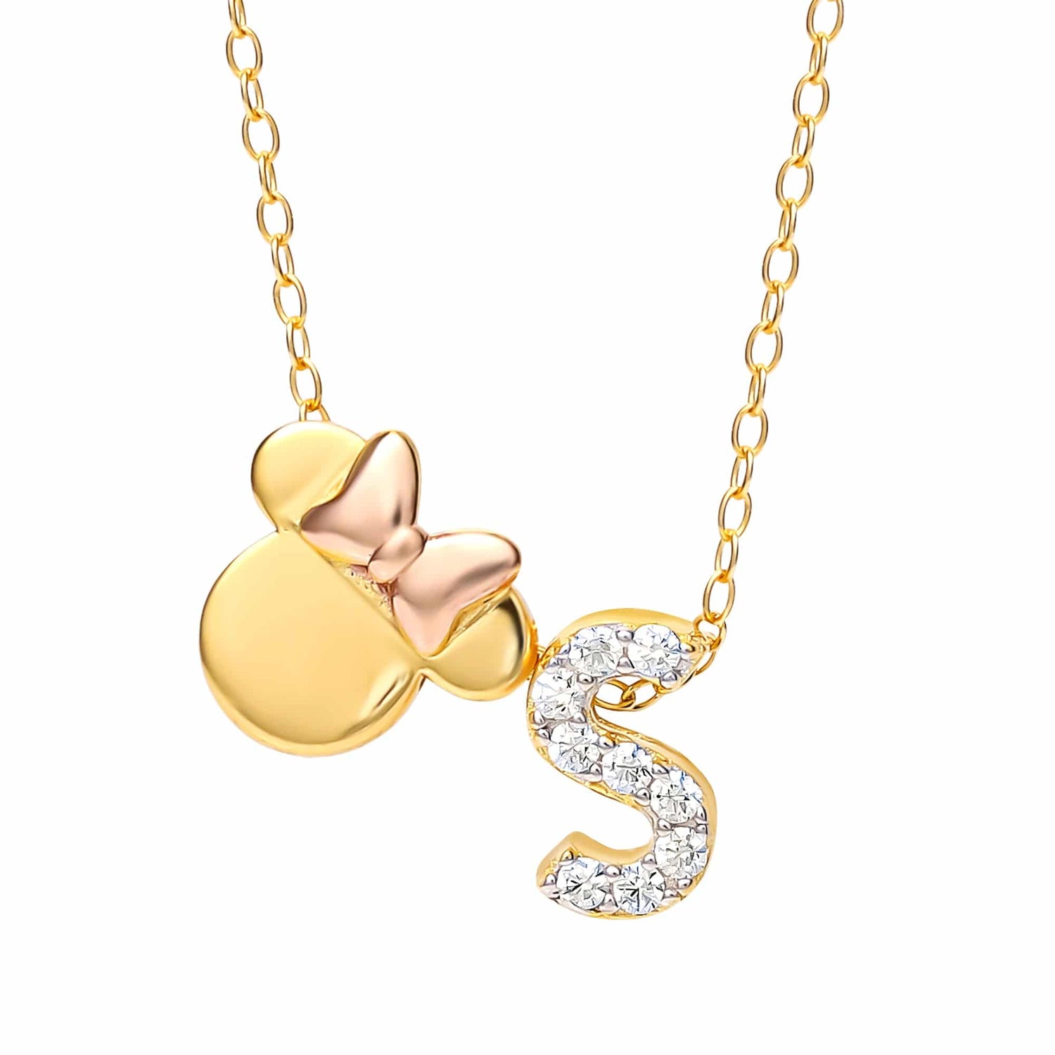 Limited-Edition Disney Minnie Mouse Initial Necklace - Sallyrose