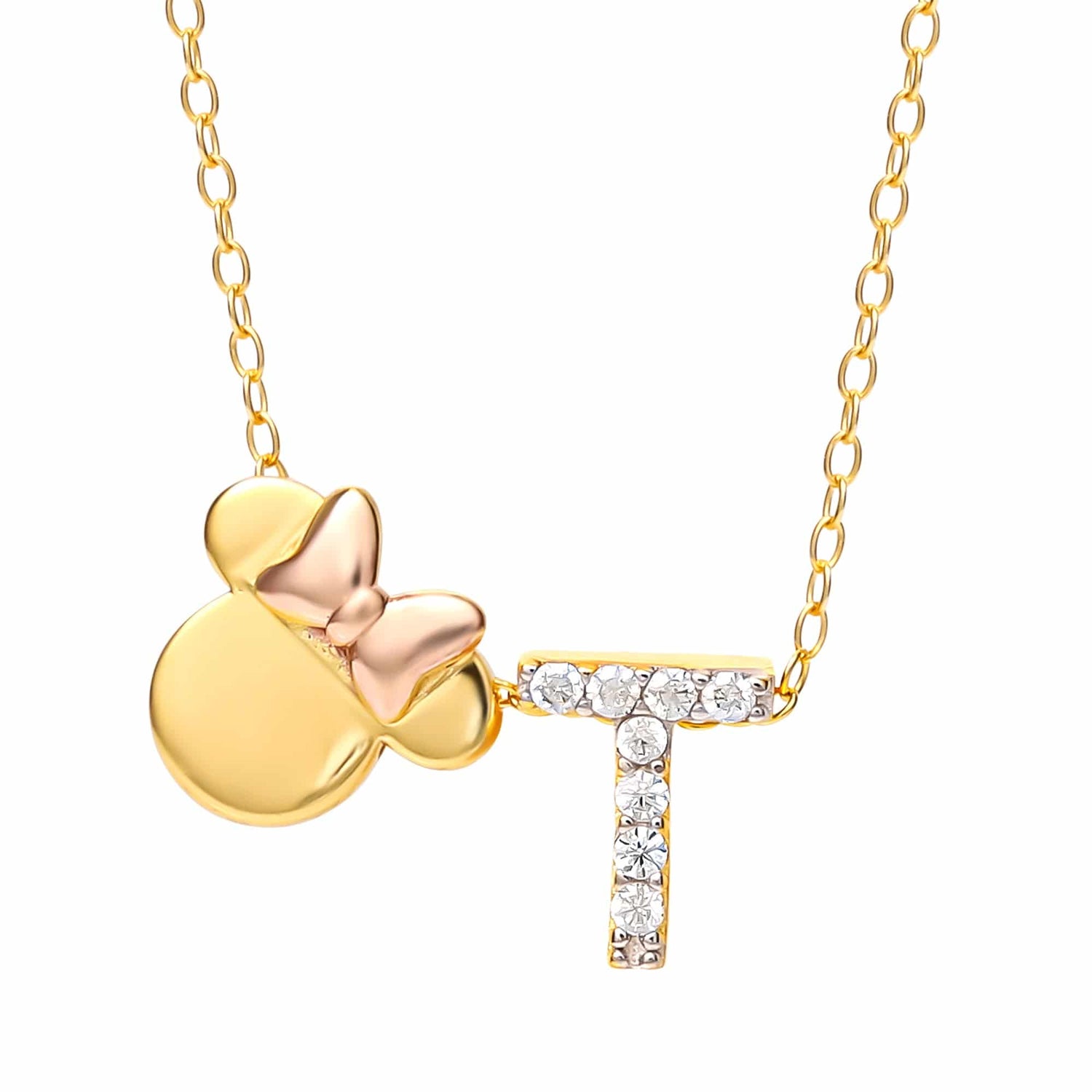 Limited-Edition Disney Minnie Mouse Initial Necklace - Sallyrose