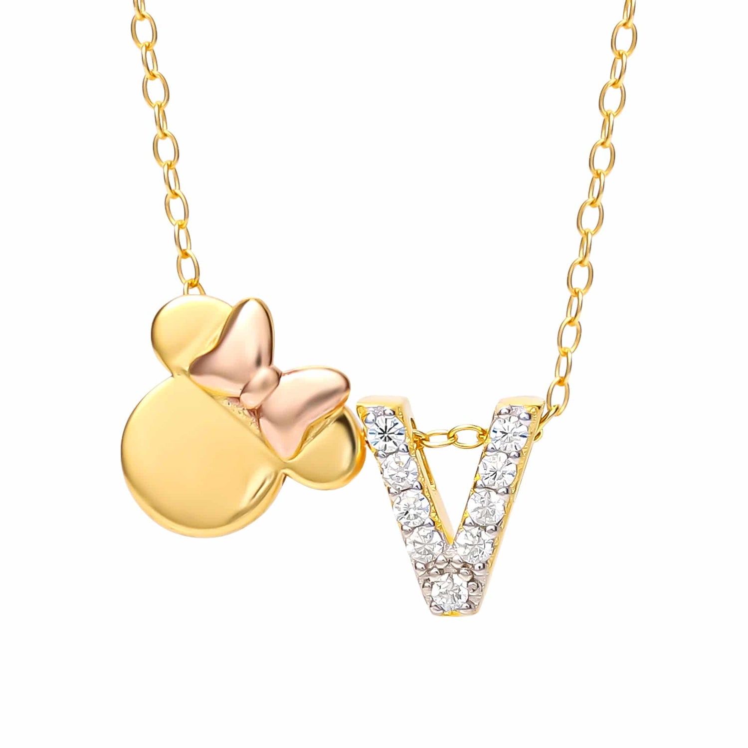 Limited-Edition Disney Minnie Mouse Initial Necklace - Sallyrose