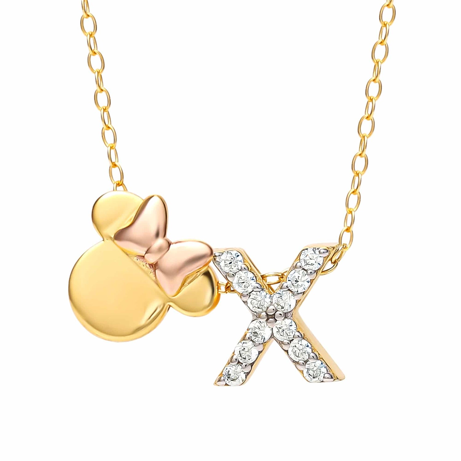 Limited-Edition Disney Minnie Mouse Initial Necklace - Sallyrose