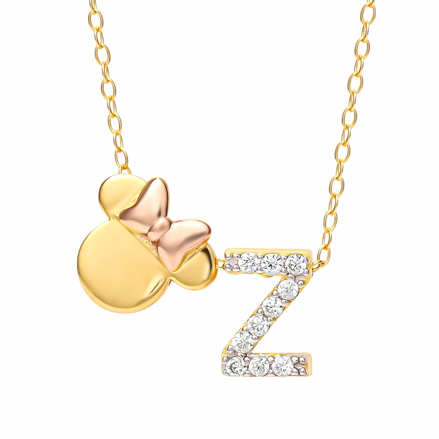 Limited-Edition Disney Minnie Mouse Initial Necklace - Sallyrose