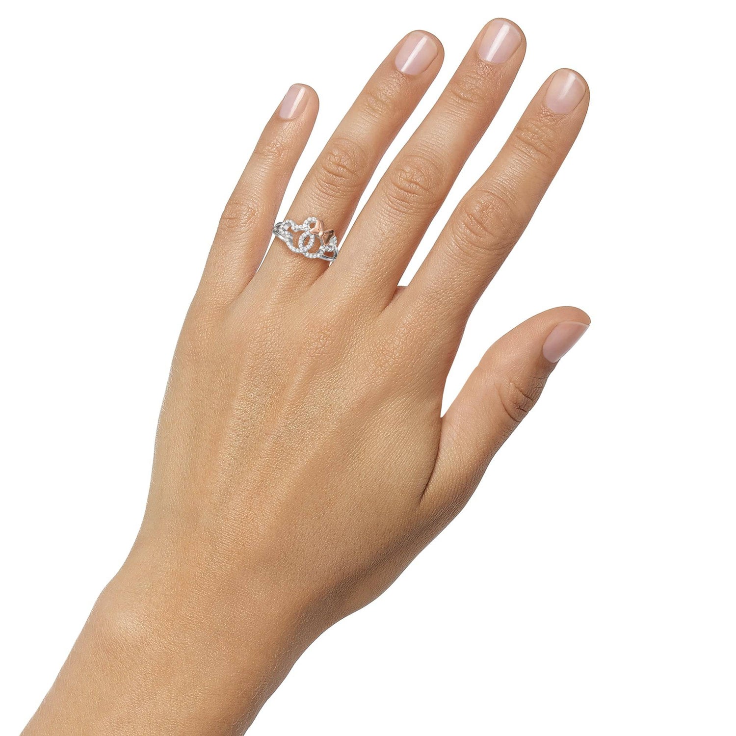 Disney Mickey & Minnie Sterling Silver Ring - Sallyrose