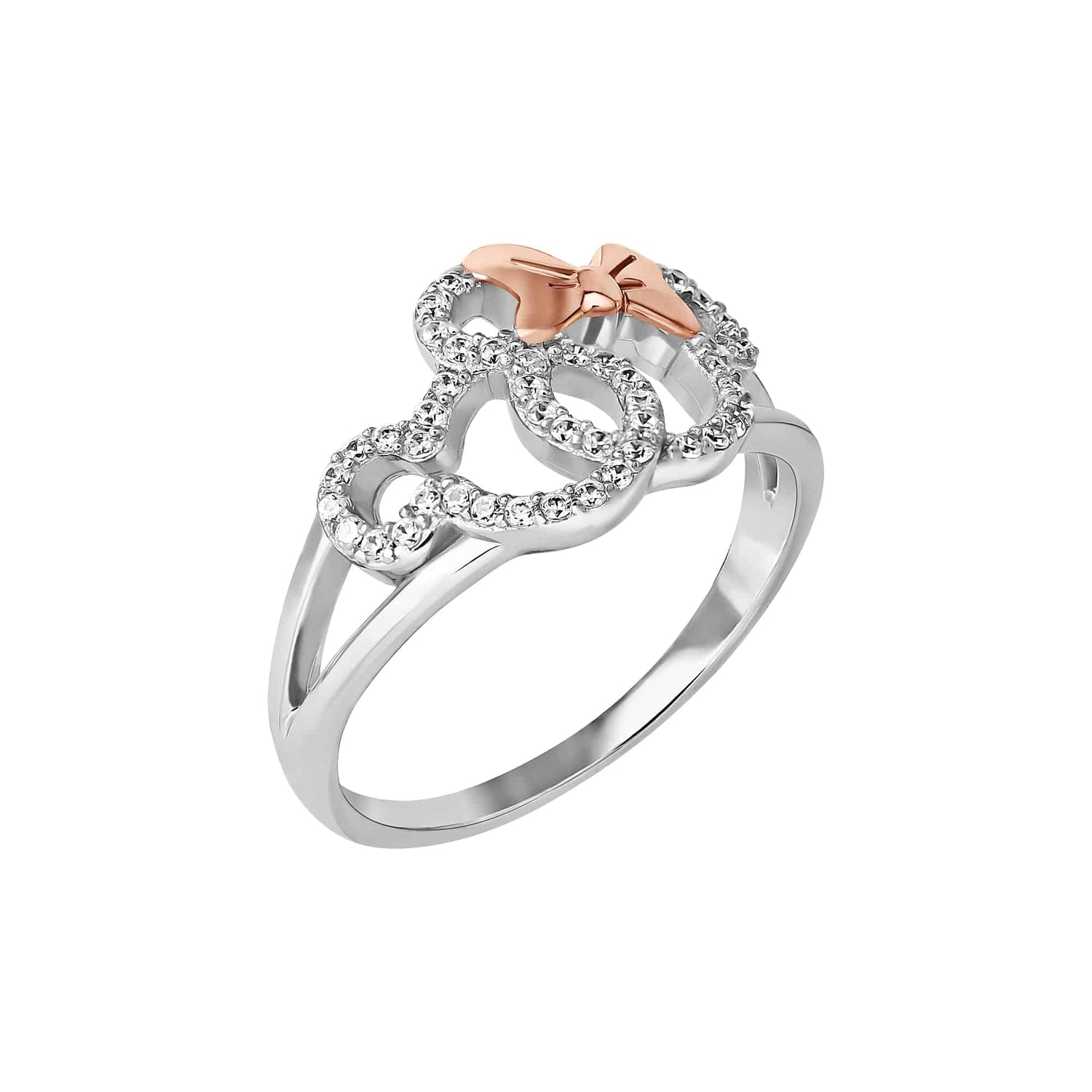 Disney Mickey & Minnie Sterling Silver Ring - Sallyrose