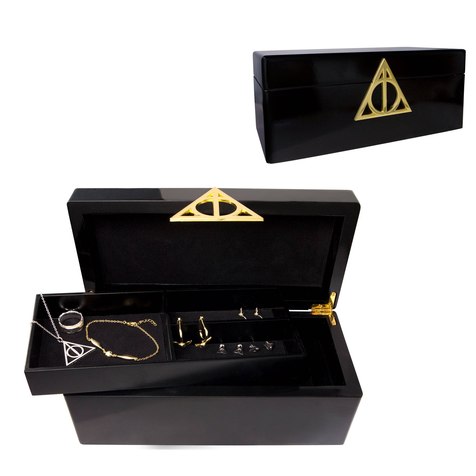 Harry Potter Gold Deathly Hallows Pencil Case – visuallyvee