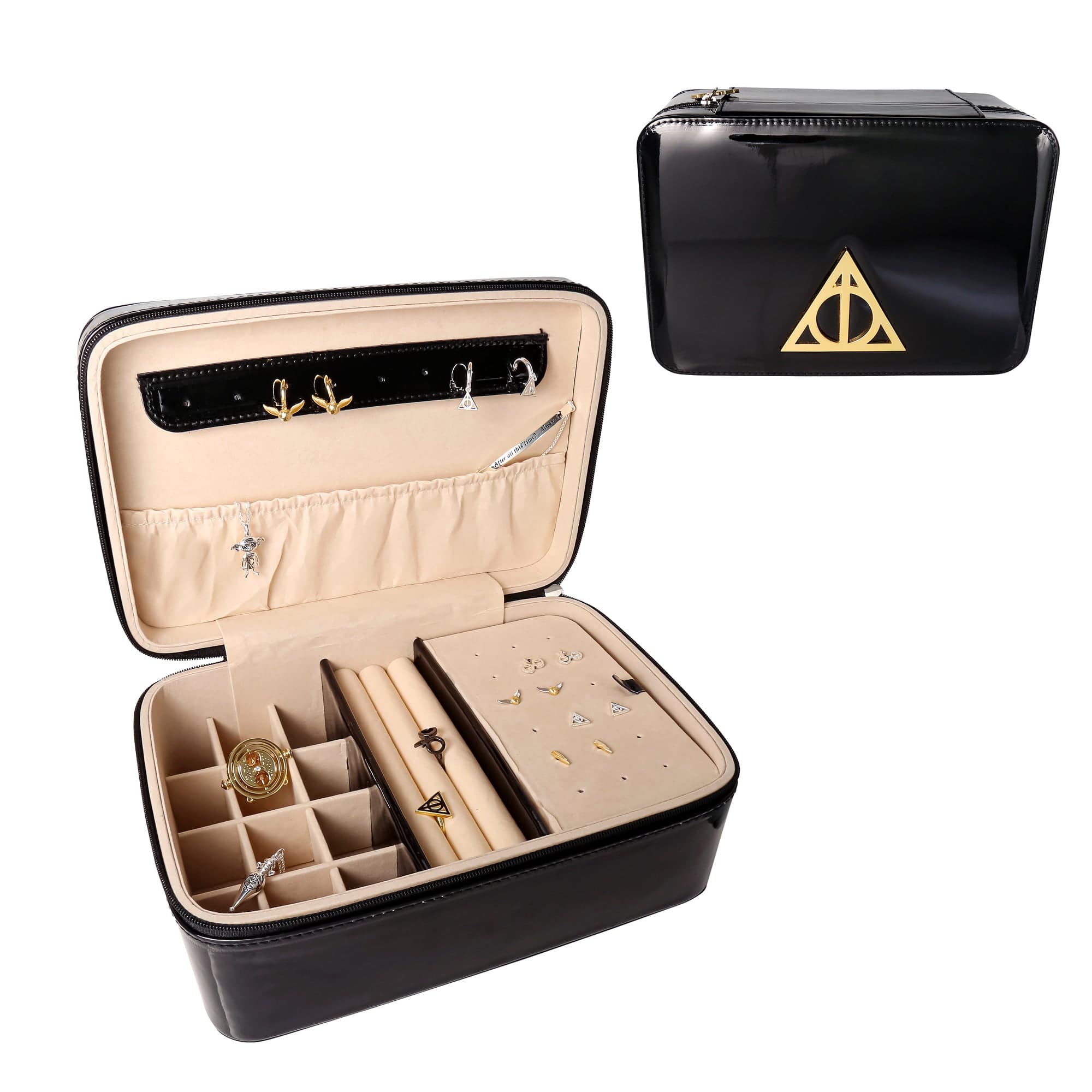 Harry Potter Gold Deathly Hallows Pencil Case – visuallyvee