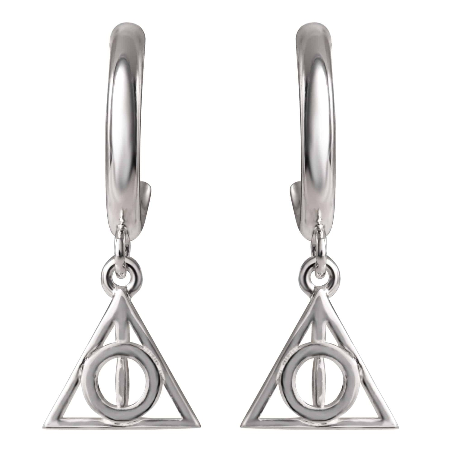 Harry Potter Deathly Hallows Huggie Hoops - Sallyrose