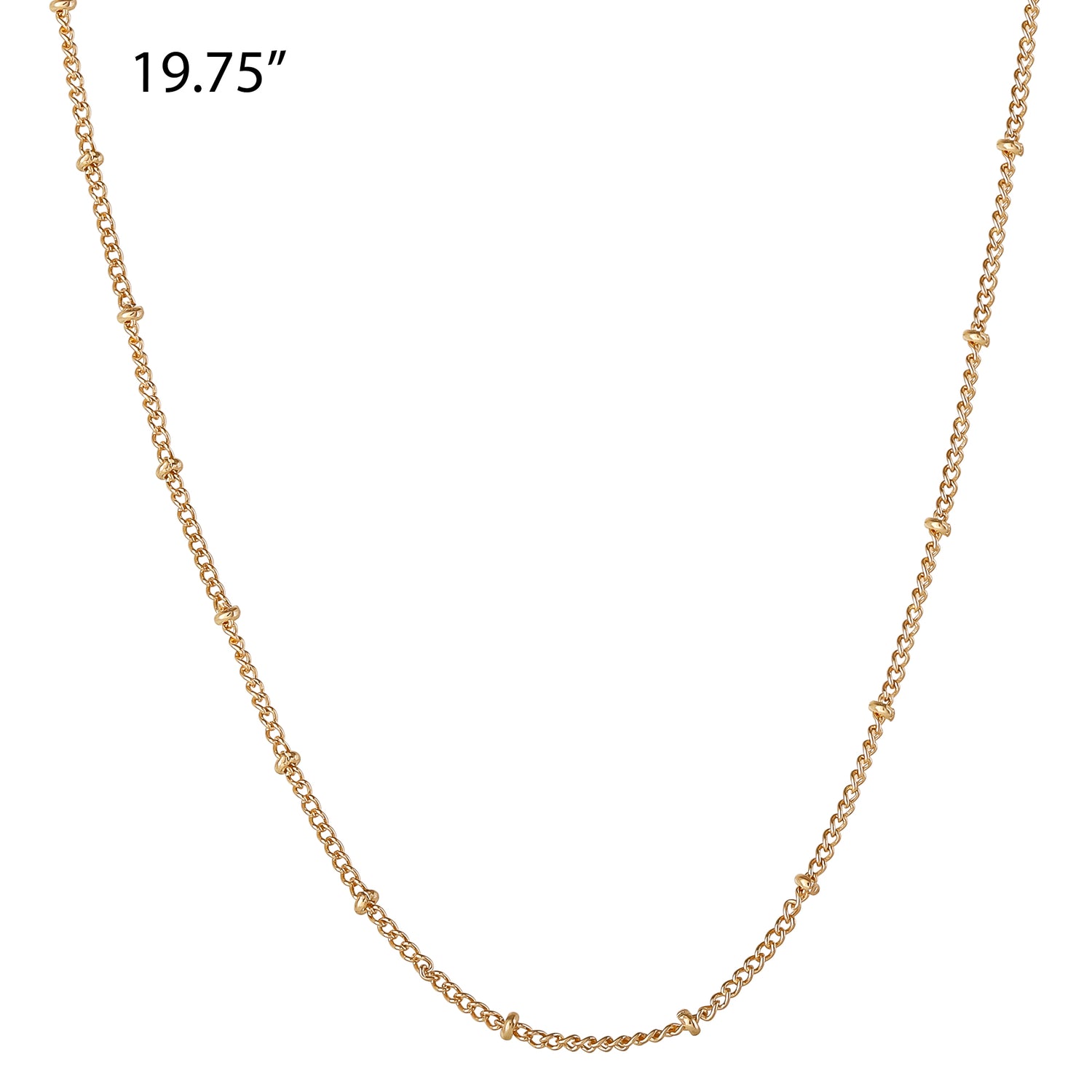 Jessica Simpson Gold-Tone Layered Necklace with Green Gemstone Accent
