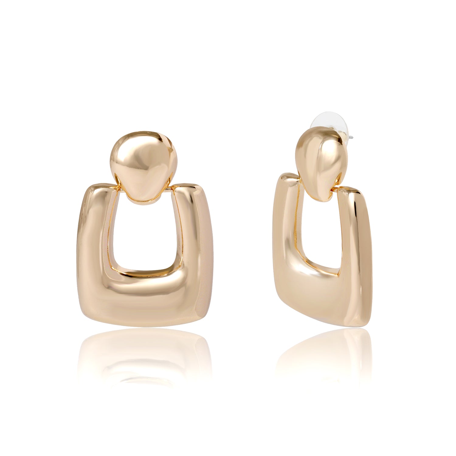 BCBG Retro Rectangle Drop Earrings