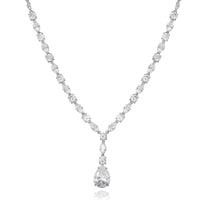 JS Jessica Simpson Crystal Drop Pendant Necklace