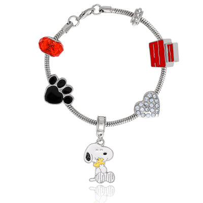 Peanuts Snoopy Charm Bracelet - 6 Unique Charms