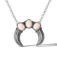 JS Jessica Simpson Ox Silver Western Necklace