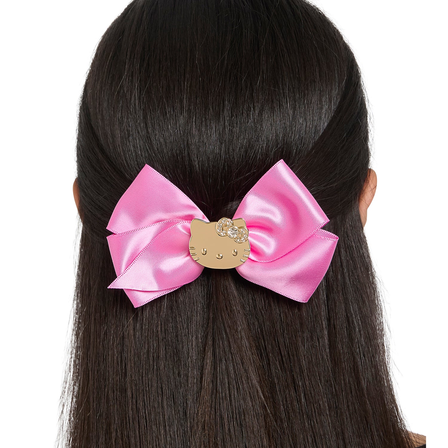 Hello Kitty Hair Clips Bow Set 3-Piece Set Official License,  Pink Bows