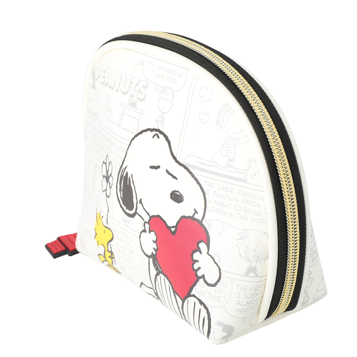 Peanuts Snoopy Cosmetic Bag Set, Zip Pouch, Comic Print
