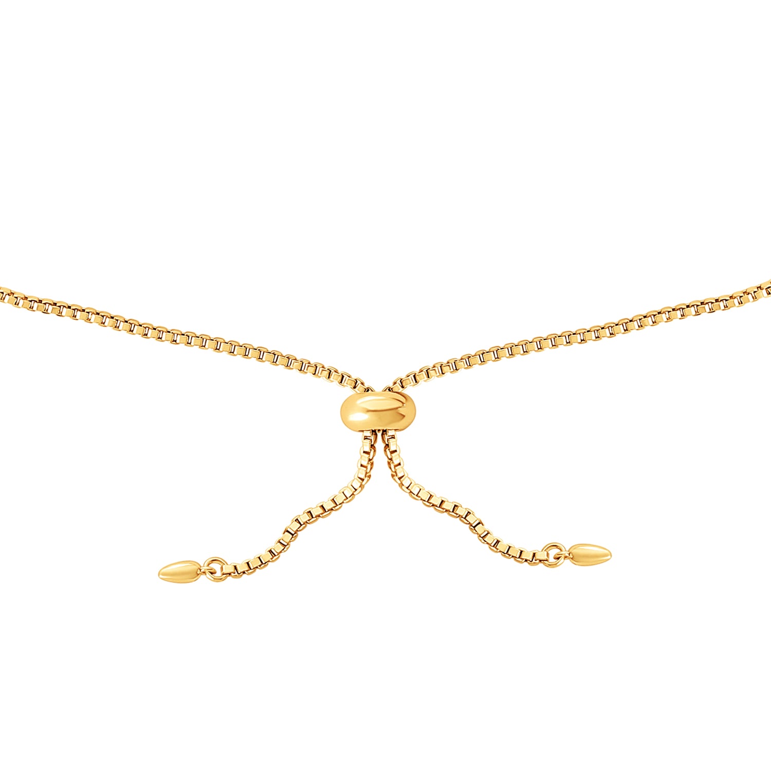 SALLY ROSE 925 YG PLT CZ HELLO KITTY LARIAT BRACELET