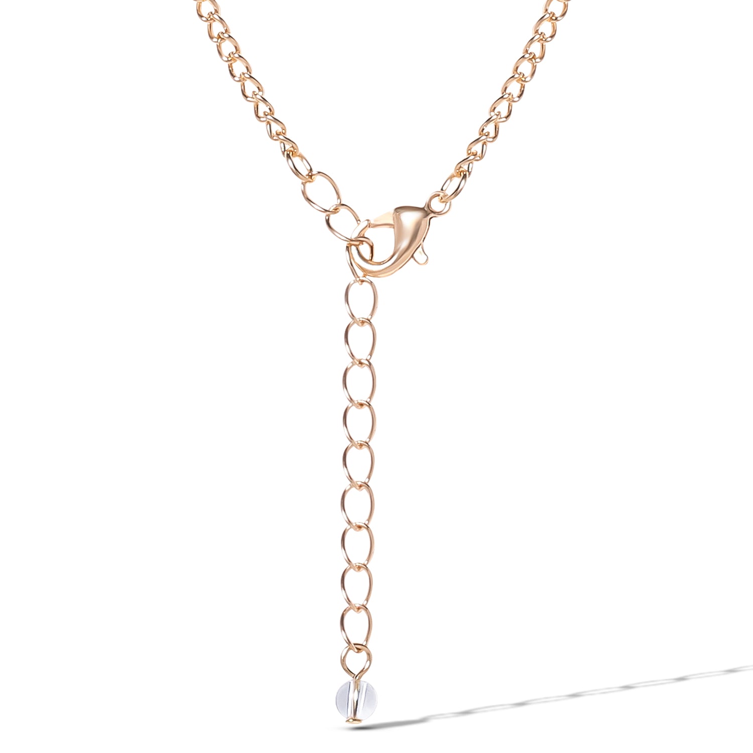 JS Jessica Simpson Crystal Gold Tone Cross Pendant Necklace