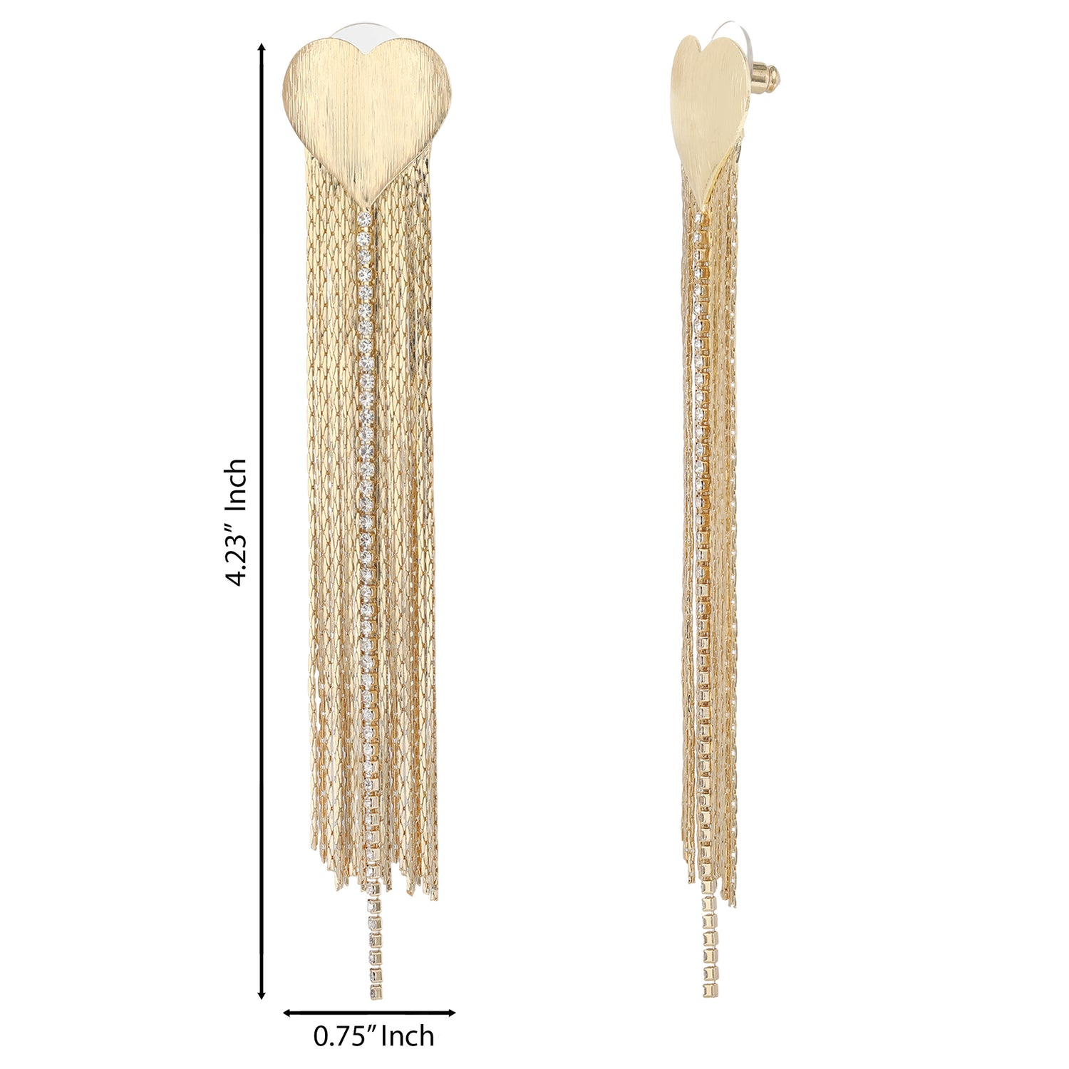 Jessica Simpson Gold Chain Tassel Earrings