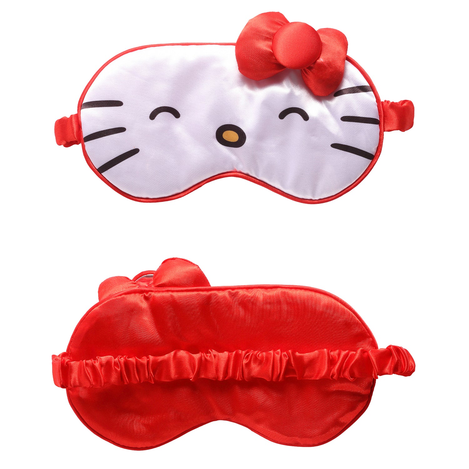 Hello Kitty Sleep Mask Official License, Satin Eye Mask for Sleeping with 3D Bow, Sanrio Gifts