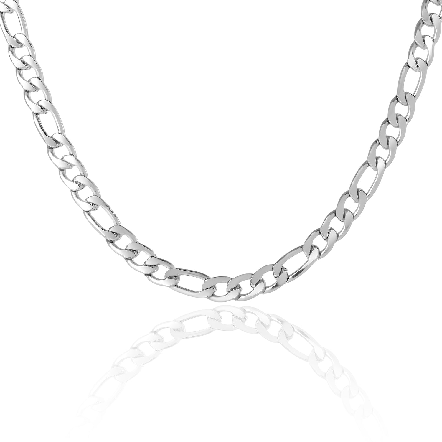 Lucky Brand Men’s Figaro Chain Necklace, Silver‑Tone 22'' Links
