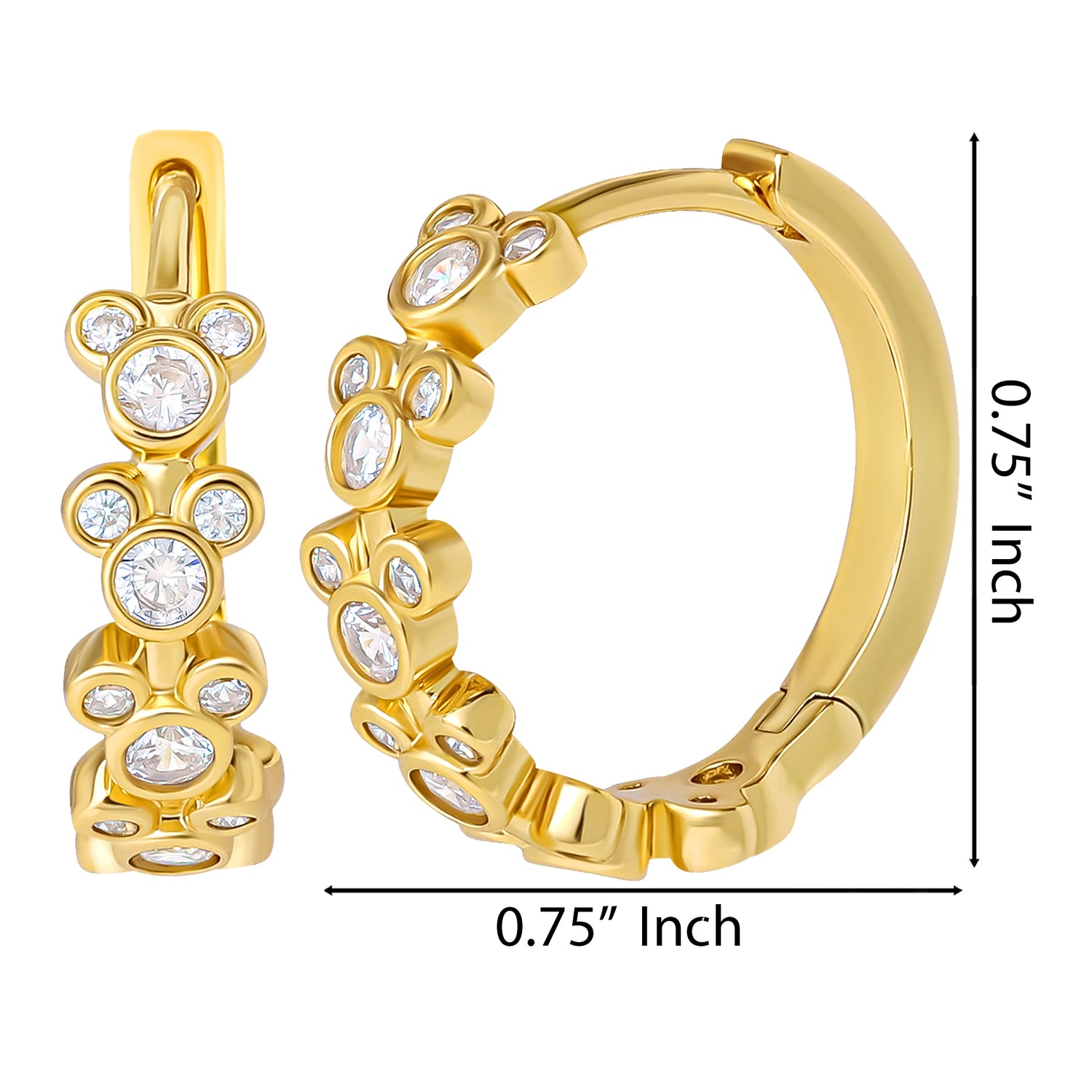Disney Mickey Mouse Endless Hoop Earrings