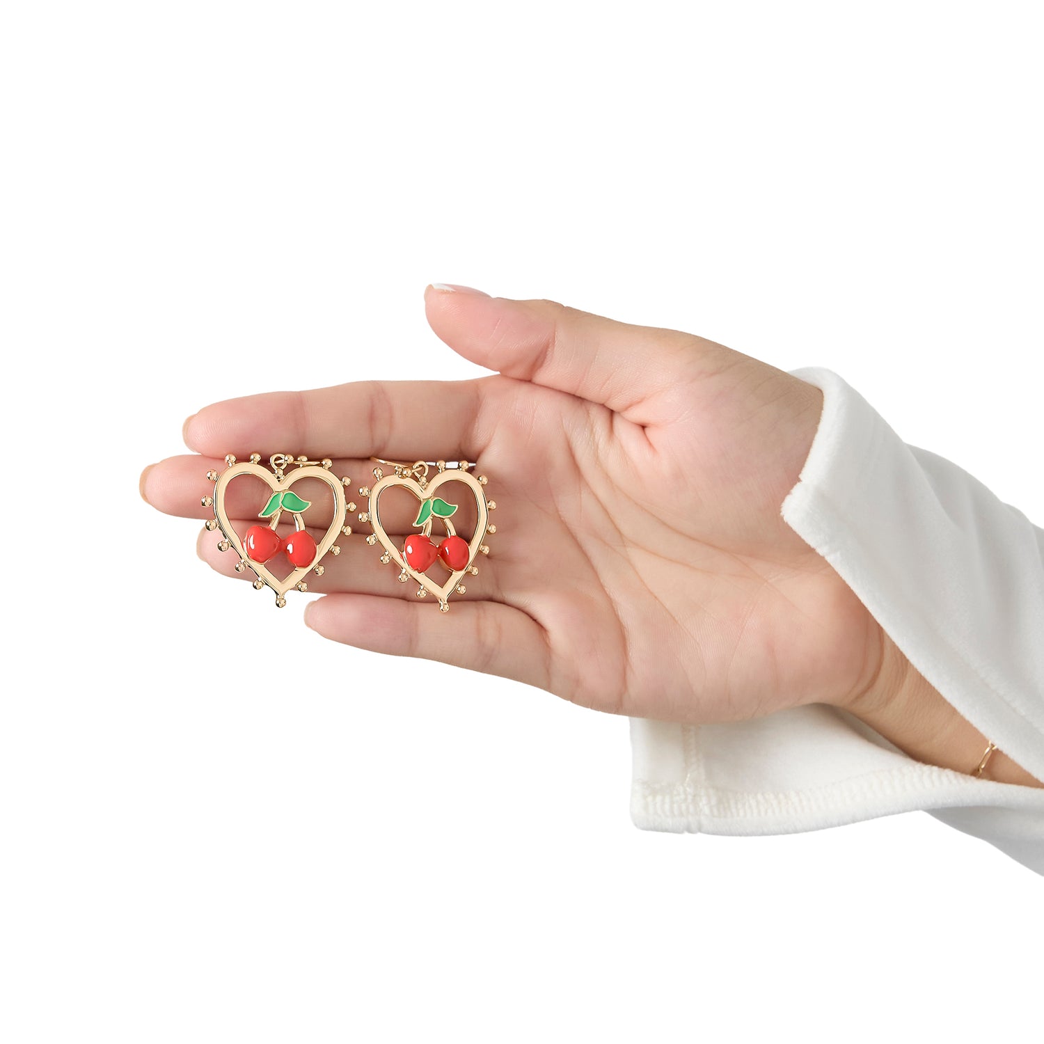 Juicy Couture Cherry Heart Drop Earrings