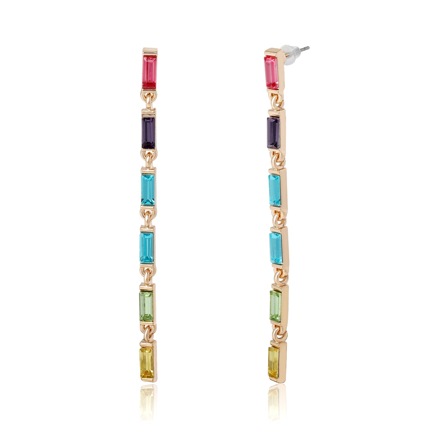 BCBGeneration Rainbow Linear Drop Earrings