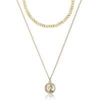 JS Jessica Simpson Layered Gold Pendant Necklace – Trendy Fashion Jewelry