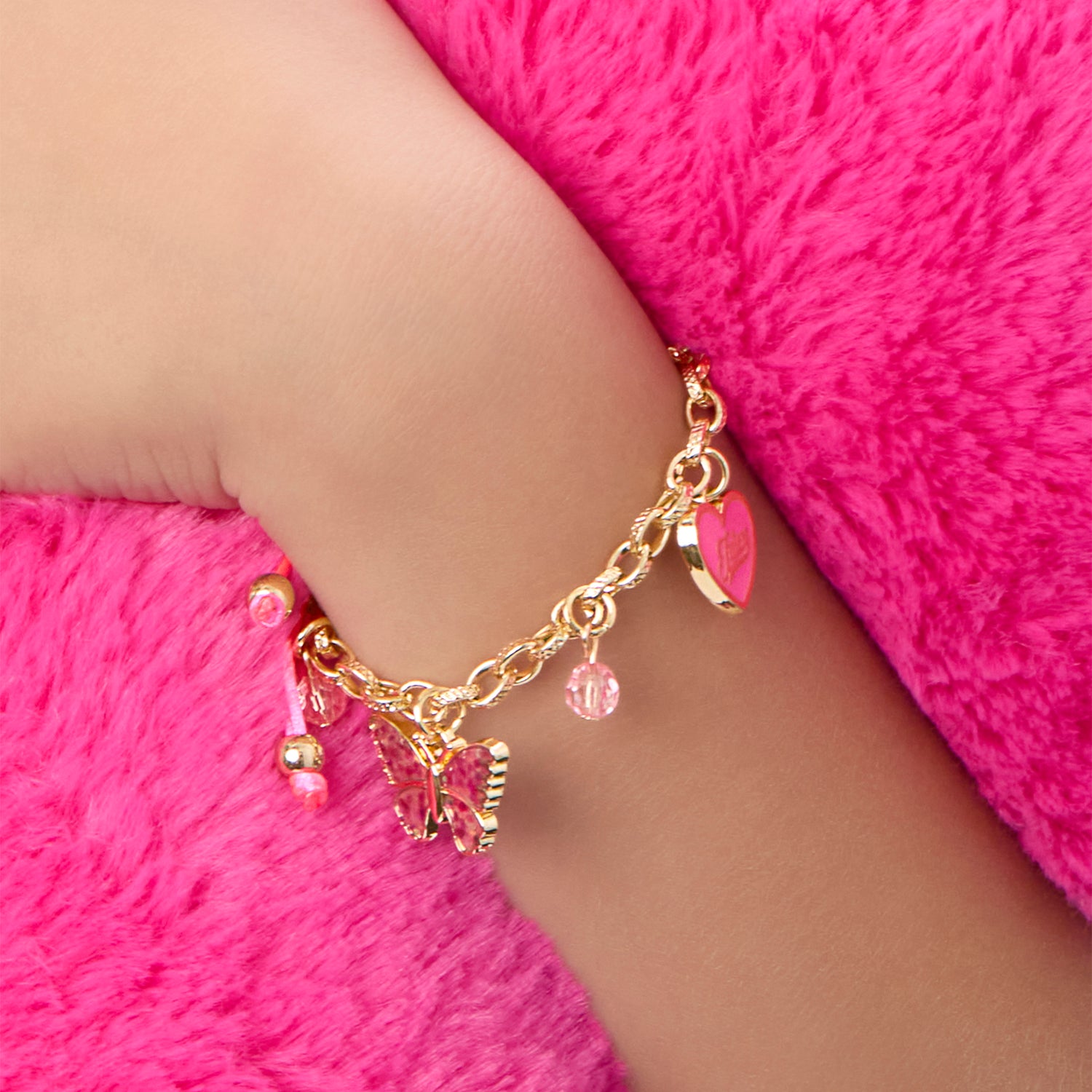 Juicy Couture Pink Charm Bracelet