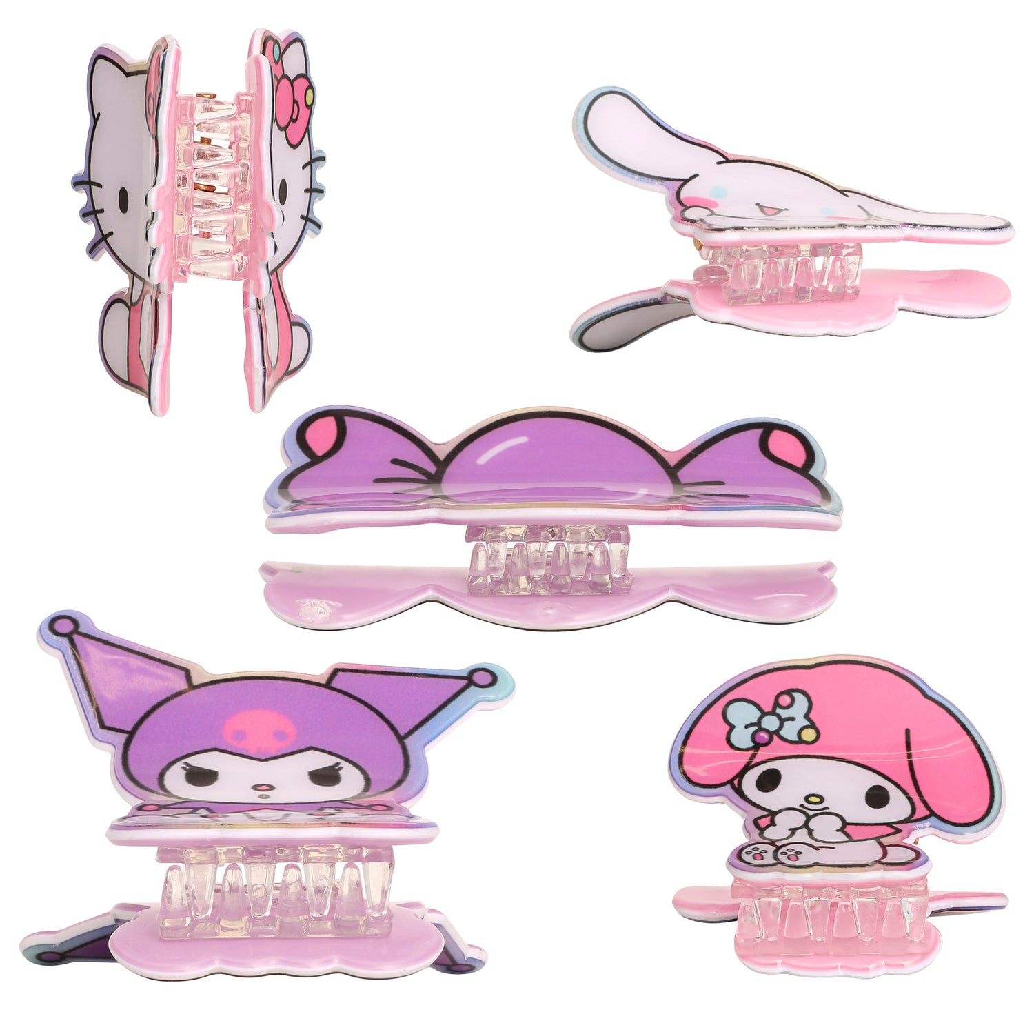 Hello Kitty and Friends Small Hair Clips 5-Piece Set Official License