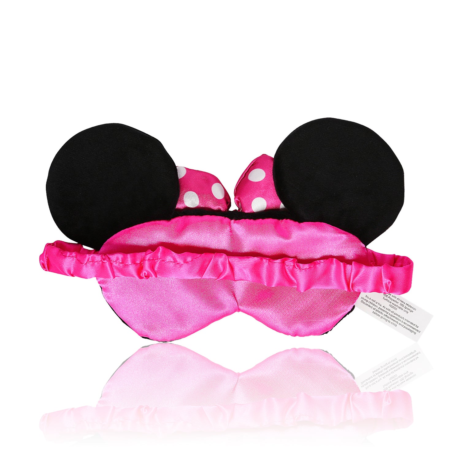 Minnie Mouse Sleep Mask for Official License, Minnie Eye Mask for Sleeping with Ears and 3D Bow