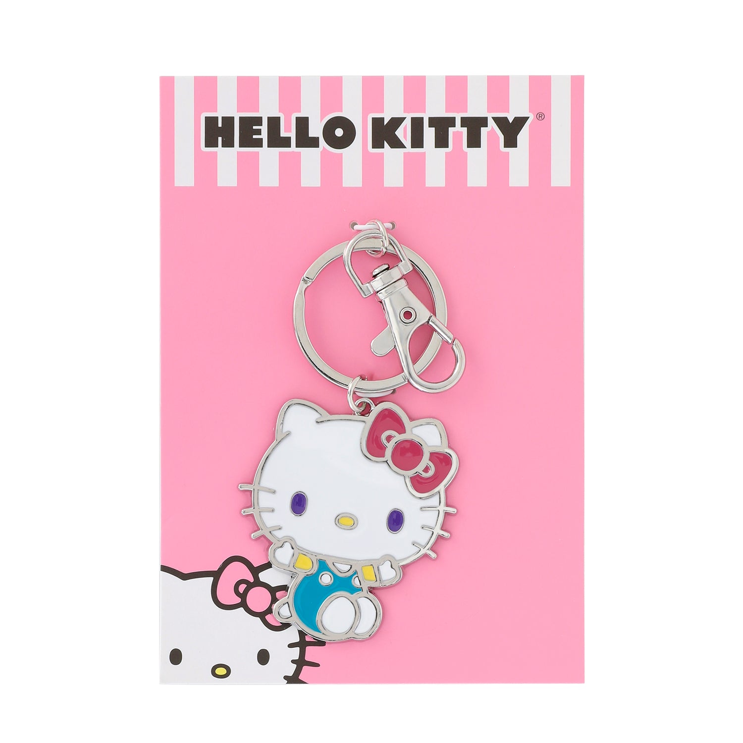 SALLY ROSE Hello Kitty Keychain Cute Official License, Enamel-Plated Fashion Sanrio Keychain with Lobster Clip Bag Charm