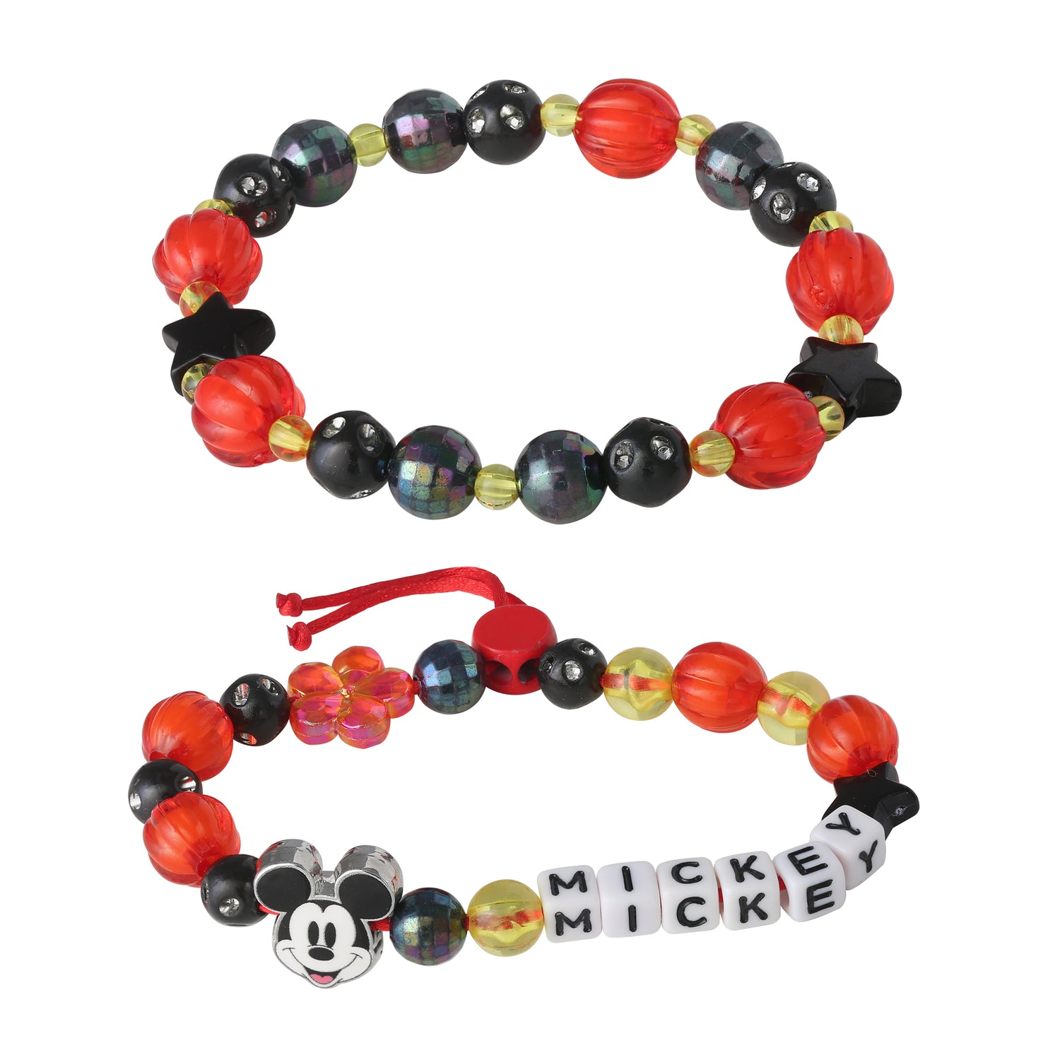 Disney Mickey Mouse Bracelet Set for Girls 2-Piece Official License